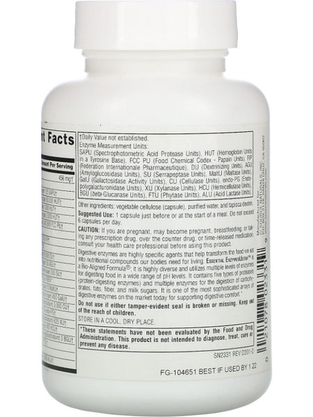 Source Naturals, Essential EnzymesUltra®, 90 capsules