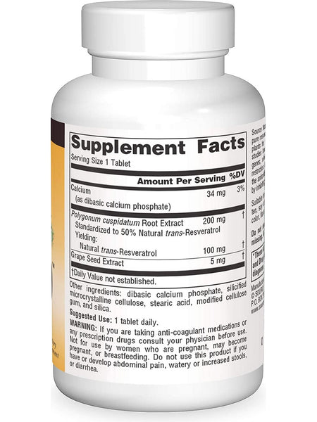 Source Naturals, Resveratrol 100™ 100 mg, 240 tablets