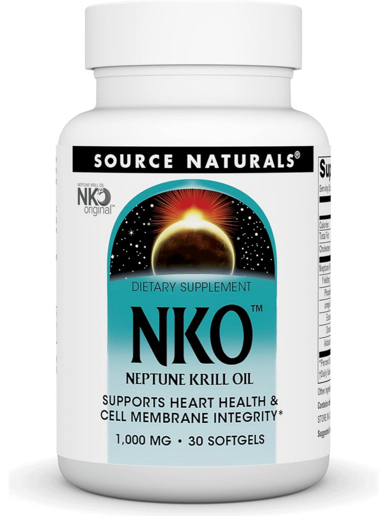 Source Naturals, NKO Neptune Krill Oil, 1000mg, 30 softgels