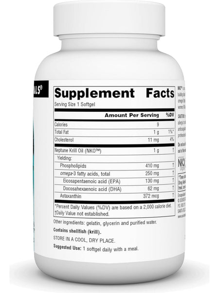 Source Naturals, NKO Neptune Krill Oil, 1000mg, 60 softgels