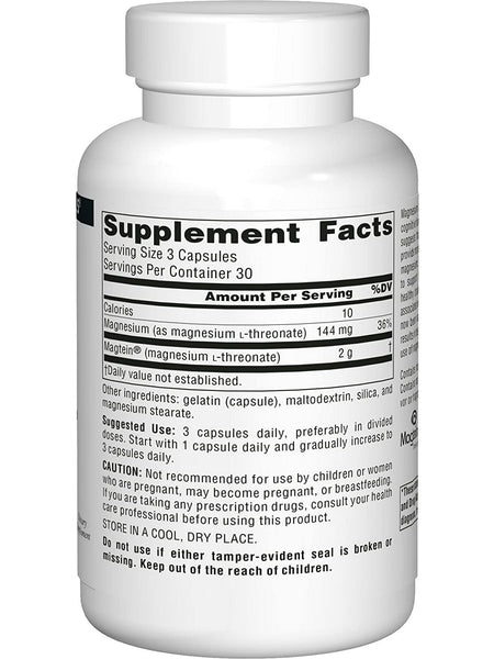 Source Naturals, Magtein®, 90 capsules