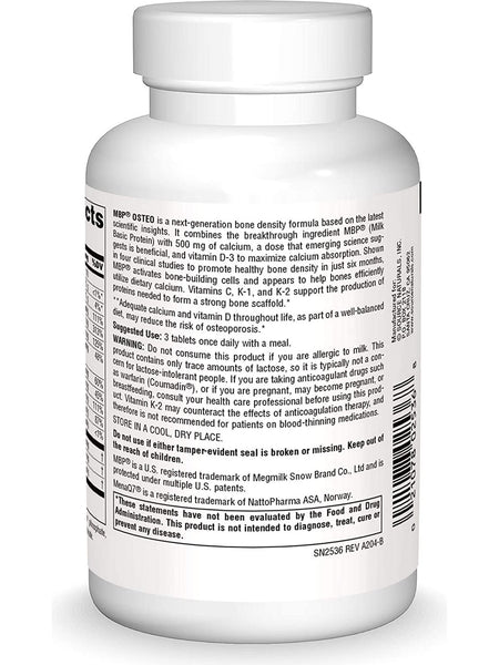 Source Naturals, MBP® Osteo with Calcium, 90 tablets