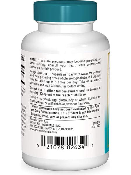 Source Naturals, Wellness Transfer Factor™ 125 mg, 30 vegi capsules