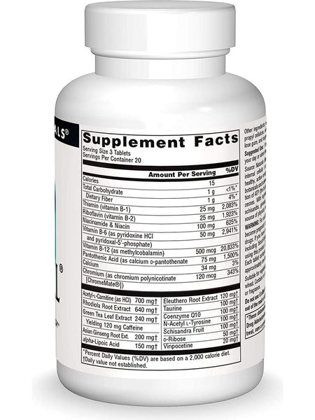 Source Naturals, EnerVital®, 60 tablets