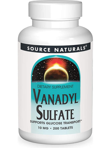 Source Naturals, Vanadyl Sulfate 10 mg, 200 tablets