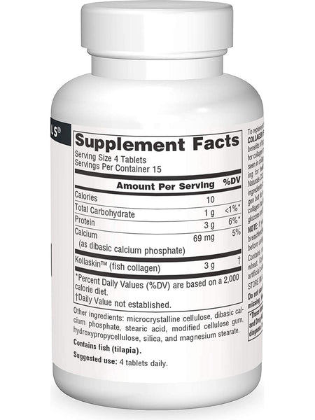 Source Naturals, Collagen From Fish, 60 tablets