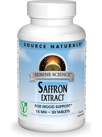 Source Naturals, Serene Science® Saffron Extract 15 mg, 30 tablets