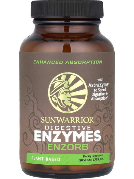 Sunwarrior, Digestive Enzymes Enzorb, 90 Vegan Capsules