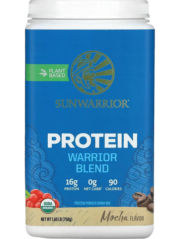 Sunwarrior, Protein Warrior Blend, Mocha, 1.5 lb (750 g)