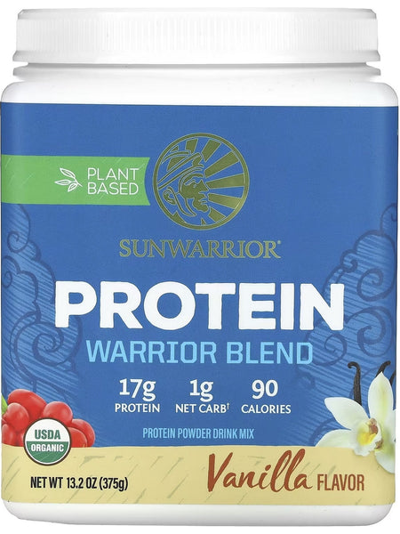 Sunwarrior, Protein Warrior Blend, Vanilla, 13.2 oz (375 g)