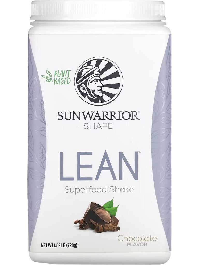 Sunwarrior, Lean Superfood Shake, Chocolate, 1.59 lb (720 g)