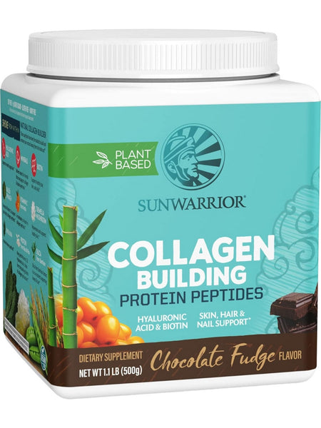 Sunwarrior, Collagen Building Protein Peptides, Chocolate Fudge, 1.1 lb (500 g)