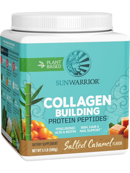 Sunwarrior, Collagen Building Protein Peptides, Salted Caramel, 1.1 lb (500 g)