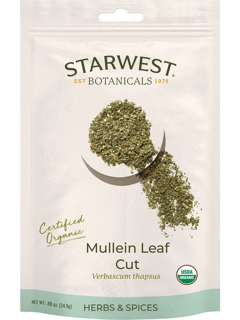 Starwest Botanicals, Mullein Leaf Cut, 0.88 oz