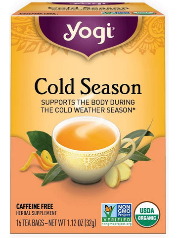 ** 12 PACK ** Yogi, Cold Season, 16 Tea Bags