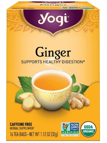 ** 12 PACK ** Yogi, Ginger, 16 Tea Bags