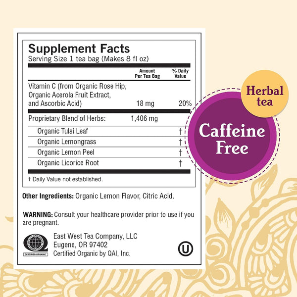 Yogi, Sweet Lemon Everyday Immune, 16 Tea Bags