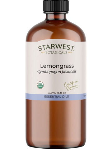 Starwest Botanicals, Lemongrass Essential Oil Organic, 16 fl oz