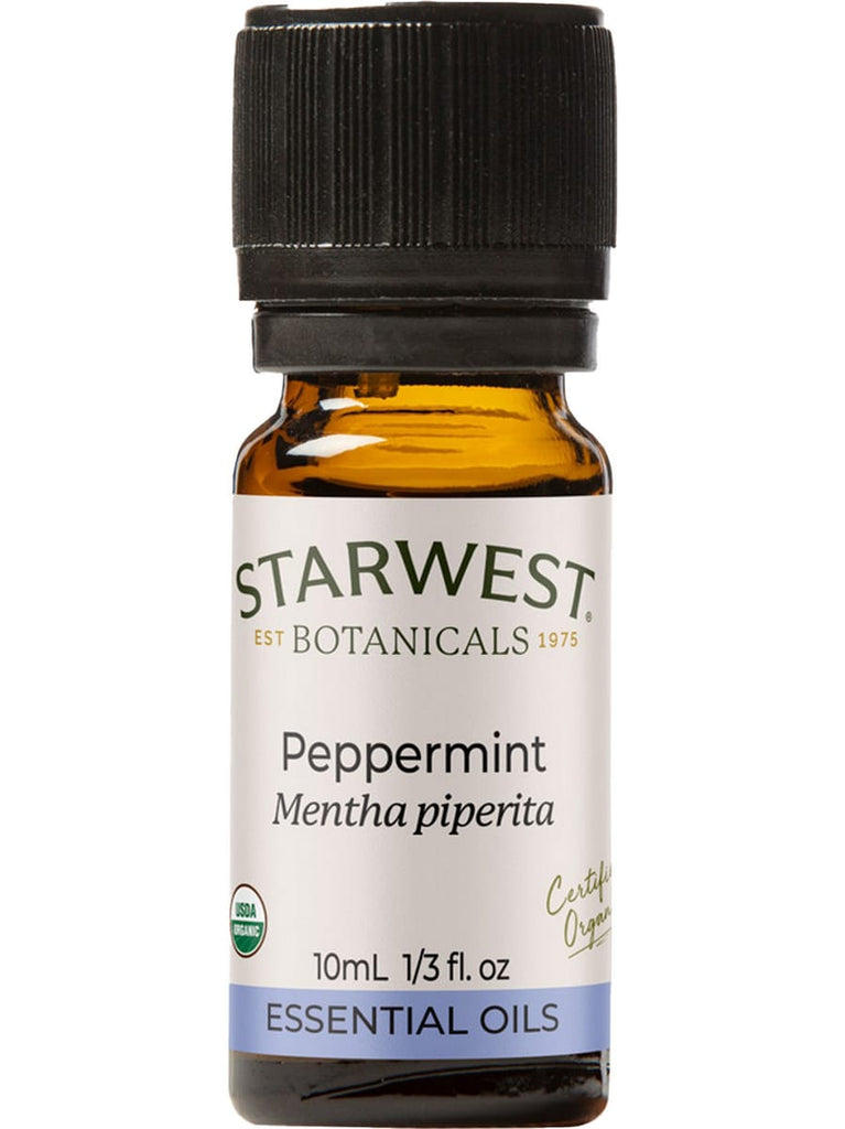 Starwest Botanicals, Peppermint Essential Oil Organic, 1/3 fl oz