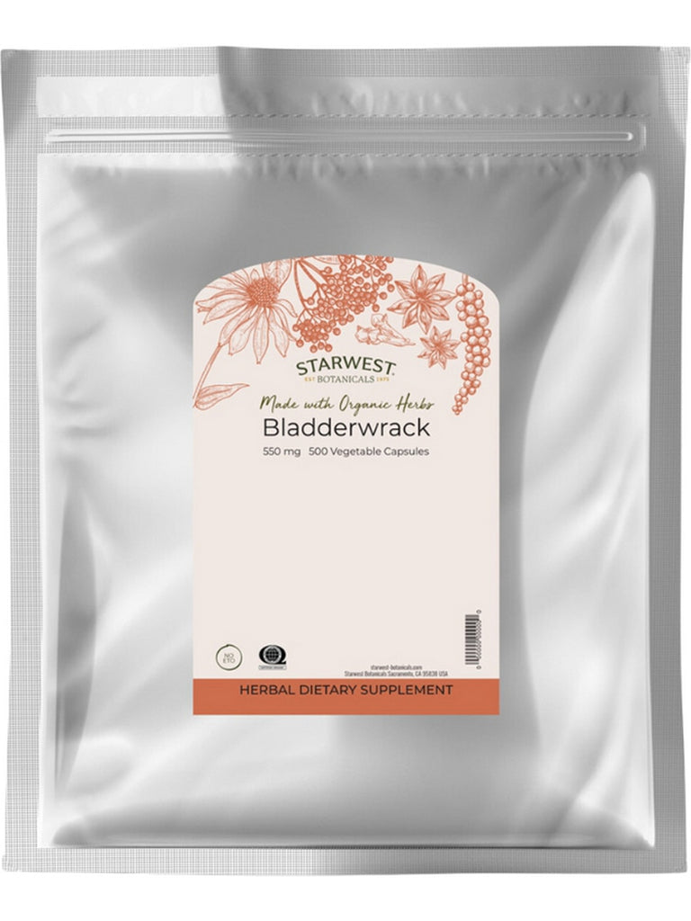 Starwest Botanicals, Bladderwrack Herbal Dietary Supplement, 500 Capsules
