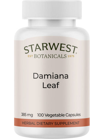 Starwest Botanicals, Damiana Leaf Herbal Dietary Supplement, 100 Capsules