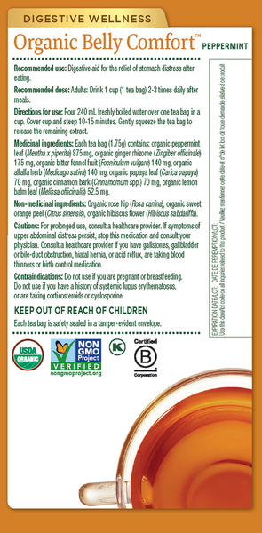 Traditional Medicinals, Belly Comfort Peppermint Tea, 16 bags