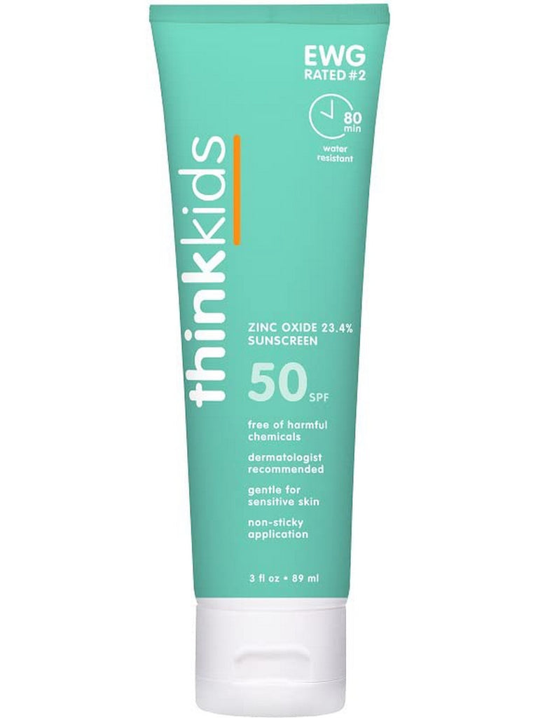 Think, Thinkkids Zinc Oxide 23.4% Sunscreen SPF 50, 3 fl oz
