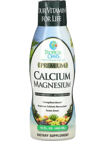 Tropical Oasis, Premium Calcium Magnesium, 16 fl oz