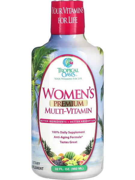 Tropical Oasis, Women's Premium Multi-Vitamin, 32 fl oz