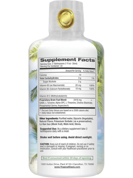 Tropical Oasis, Premium Brain Power, 32 fl oz