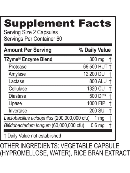 Transformation Enzymes, DigestZyme, 120 Capsules