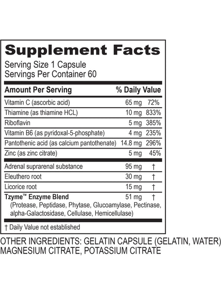 Transformation Enzymes, Adrenal Complex, 60 Capsules