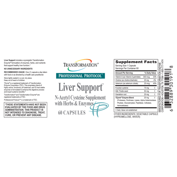 Transformation Enzymes, Liver Support, 60 Capsules