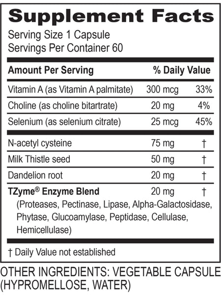 Transformation Enzymes, Liver Support, 60 Capsules