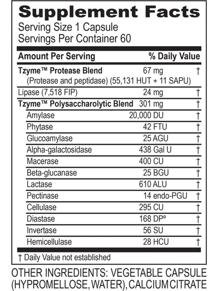 Transformation Enzymess, Digest, 60 Capsules