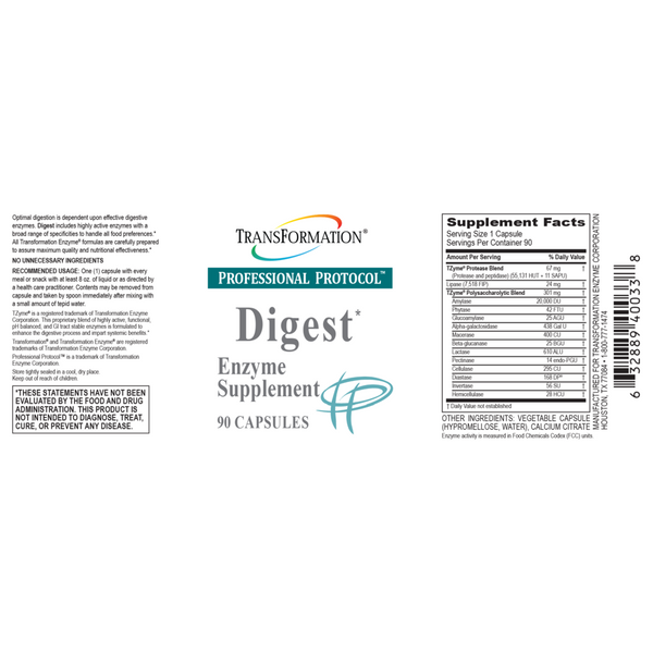 Transformation Enzymes, Digest, 90 Capsules
