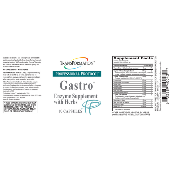 Transformation Enzymes, Gastro, 90 Capsules