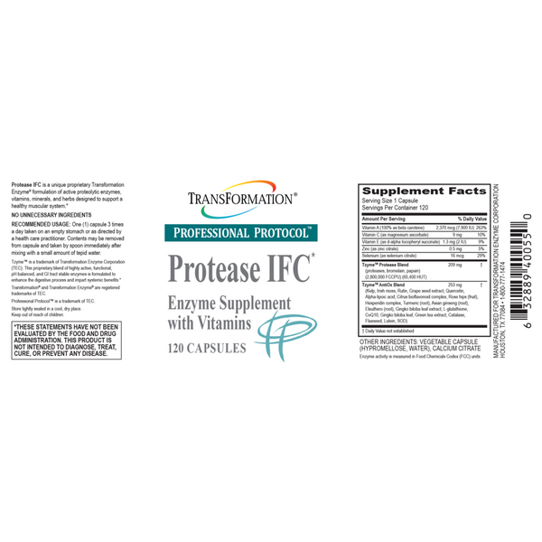 Transformation Enzymes, Protease IFC, 120 Capsules