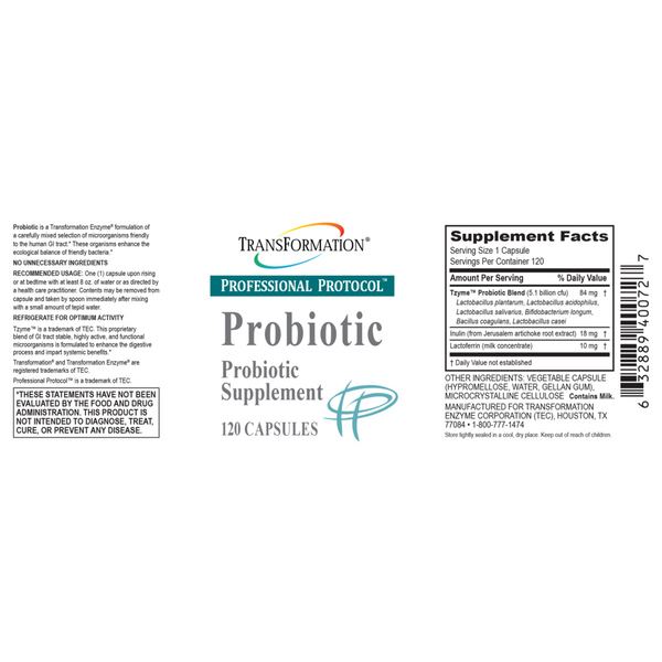 Transformation Enzymes, Probiotic, 120 Capsules