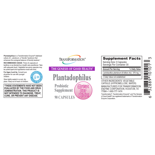 Transformation Enzymes, Plantadophilus, 90 Capsules