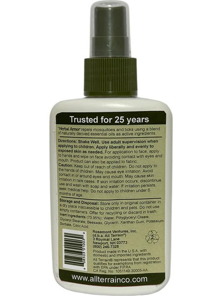 All Terrain, Herbal Armor, Insect Repellent, 4 fl oz