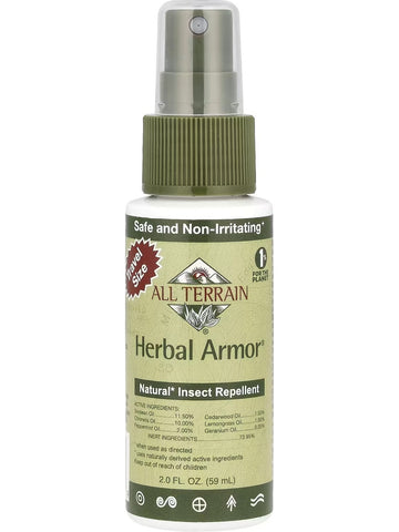 All Terrain, Herbal Armor, Natural Insect Repellent, 2 fl oz