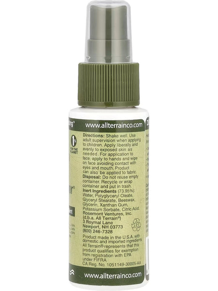 All Terrain, Herbal Armor, Natural Insect Repellent, 2 fl oz