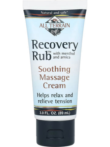 All Terrain, Recovery Rub with Menthol and Arnica, Soothing Massage Cream, 3 fl oz