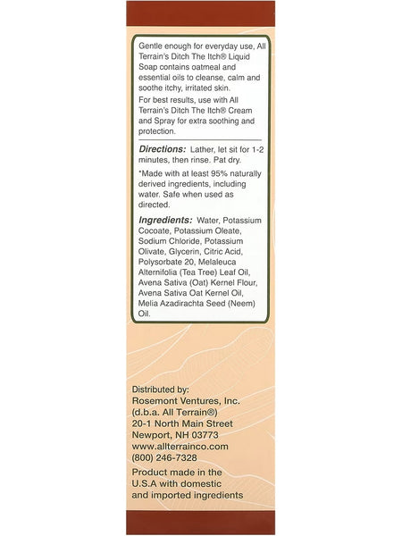 All Terrain, Ditch the Itch Soap, 8 fl oz