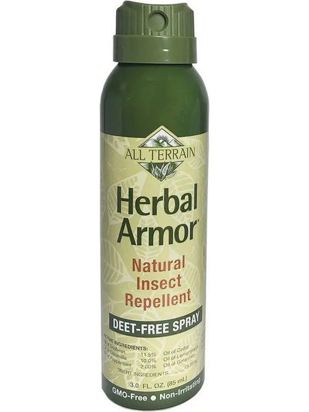 All Terrain, Herbal Armor, Natural Insect Repellent, Deet-Free Spray, 3 fl oz