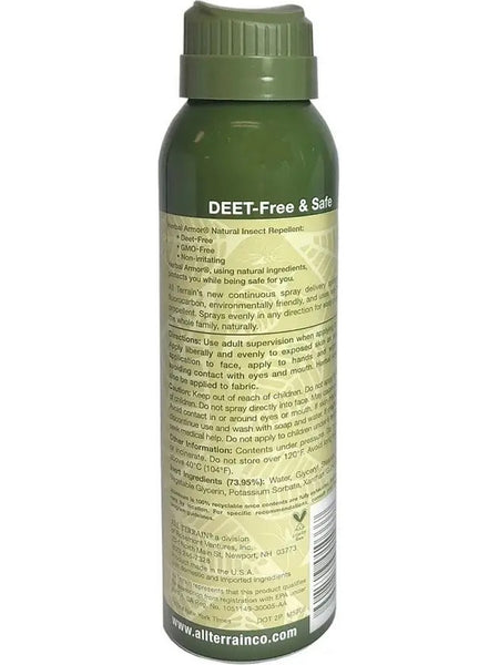 All Terrain, Herbal Armor, Natural Insect Repellent, Deet-Free Spray, 3 fl oz