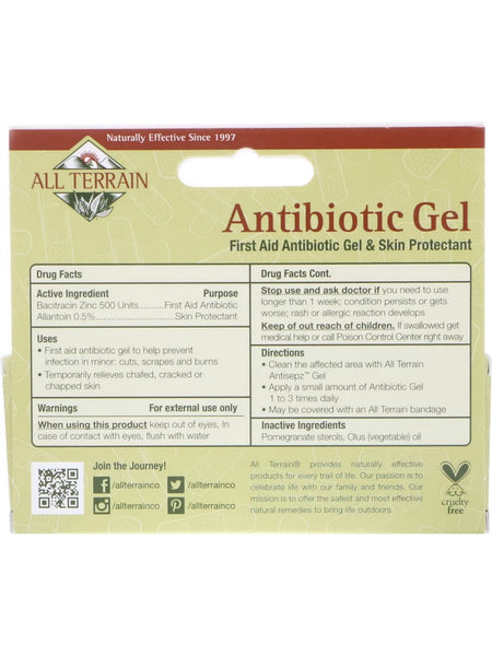 All Terrain, Antibiotic Gel, 0.5 fl oz