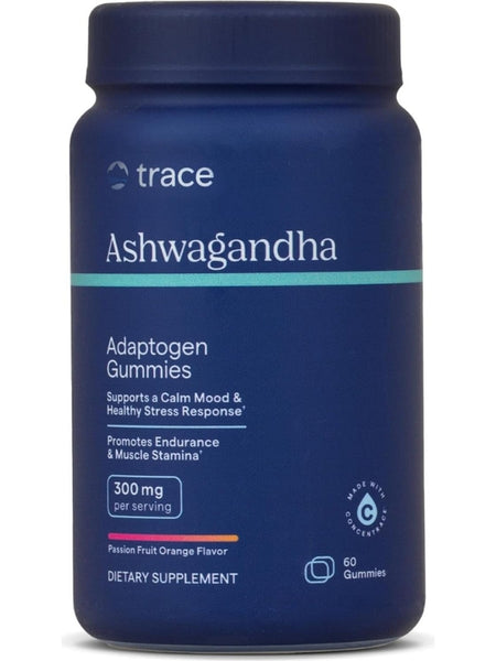 Trace Minerals, Ashwagandha, Passion Fruit Orange Flavor, 60 Gummies