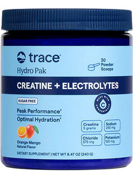 Trace Minerals, Creatine + Electrolytes, Orange Mango, 8.47 oz
